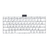 Клавиатура для ноутбука HP Pavilion x360 11-K белая без рамки, плоский Enter