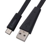 Кабель Zetton USB SyncCharge Flat Wide Data Cable USB <-> Micro USB черный (ZTUSBFWBMC)