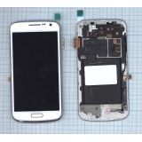 Дисплей (экран) в сборе с тачскрином для Samsung Galaxy Premier GT-I9260 белый с рамкой