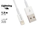 Кабель USB HOCO UPL02 Lightning 8-pin 2.4А 1.2м PVC (белый)