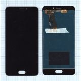 Дисплей (экран) в сборе с тачскрином для Meizu M5 Note черный