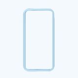 Bumpers для iPhone 5/5s/SE (прозрачный с голубой вставкой)