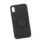 Защитная крышка "LP" для iPhone Xs Max "PopSocket Case" (черная/коробка)