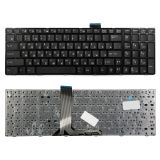Клавиатура для ноутбука MSI Megabook CR61, CR70, CX70 черная с рамкой, плоский Enter