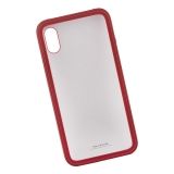 Чехол для iPhone X WK-Kingkong Series Glass Case пластик (красный)