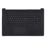 Клавиатура (топ-панель) для ноутбука HP 17-BY 17-CA  черная с черным топкейсом