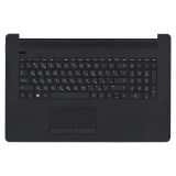 Клавиатура (топ-панель) для ноутбука HP 17-BY 17-CA  черная с черным топкейсом