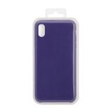 Силиконовый чехол для iPhone Xs Max "Silicone Case" (сливовый, блистер) 30