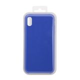 Силиконовый чехол для iPhone Xs Max "Silicone Case" (синий, блистер) 40