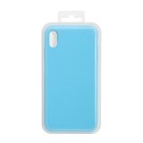 Силиконовый чехол для iPhone Xs Max "Silicone Case" (небесно-голубой, блистер) 16