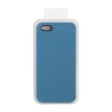 Силиконовый чехол для iPhone 5/5S/5SE  Silicone Case (васильковый, блистер)  38