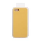 Силиконовый чехол для iPhone 5/5S/5SE  Silicone Case (желтый, блистер) 4
