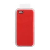 Силиконовый чехол для iPhone 5/5S/5SE  Silicone Case (красный, блистер) 14