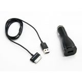 Автомобильная зарядка + USB кабель для Samsung Galaxy Tab ECA-P10CBEGSTA EURO блистер