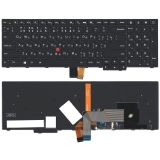 Клавиатура для ноутбука Lenovo Thinkpad S5 2nd Gen черная с подсветкой