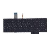 Клавиатура для ноутбука Lenovo IdeaPad Gaming 3-15ARH05 черная с белой подсветкой