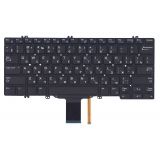 Клавиатура для ноутбука Dell Latitude E5280 черная с подсветкой