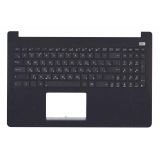 Клавиатура (топ-панель) для ноутбука Asus X502 черная с черным топкейсом