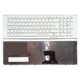 Клавиатура для ноутбука Sony Vaio VPC-EF белая с белой рамкой