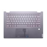Клавиатура (топ-панель) для ноутбука Lenovo C340-14IML серая с серым топкейсом