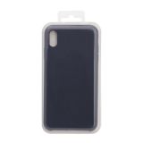 Силиконовый чехол для iPhone Xs Max "Silicone Case" (Dark blue, блистер) 8