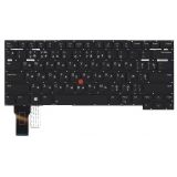 Клавиатура для ноутбука Lenovo ThinkPad T14s gen 2 черная с подсветкой