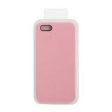 Силиконовый чехол для iPhone 5/5S/5SE  Silicone Case (светло-розовый, блистер) 6
