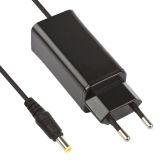 Блок питания (сетевой адаптер) для ноутбуков Samsung 19V 4.74A 90W 5.5x3.0 мм с иглой черный mini, с сетевым кабелем