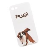 Силиконовый чехол "LP" для iPhone 8/7 "PUG!" Дог Антон (прозрачный)