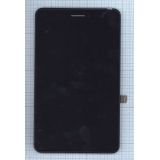 Дисплей (экран) в сборе с тачскрином для ASUS FonePad 7 ME175 черный с рамкой