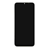 Дисплей (экран) в сборе с тачскрином для Realme Narzo 50A черный с рамкой (Premium LCD)