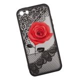 Защитная крышка "LP" для iPhone 5/5s/SE Роза красная (европакет)
