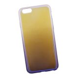 Защитная крышка "LP" для iPhone 6/6s "Градиент" (прозрачная с фиолетовым/европакет)