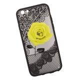 Защитная крышка "LP" для iPhone 6/6s Роза желтая (европакет)