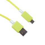 USB кабель LP Micro USB  в катушке 1,5 метра салатовый