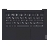 Клавиатура (топ-панель) для ноутбука Lenovo IdeaPad S340-14 черная с черным топкейсом без подсветки