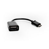 Кабель-переходник OEM OTG MicroUSB – USB 2.0 (F) черный