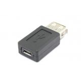 Переходник USB 2,0 мама на Micro USB мама