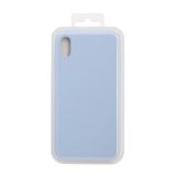 Силиконовый чехол для iPhone Xs Max "Silicone Case" голубой, блистер