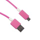 USB кабель LP Micro USB  в катушке 1,5 метра розовый