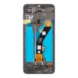 Дисплей (экран) в сборе с тачскрином для Tecno Spark Go 2023 (BF7) черный с рамкой (Premium LCD)