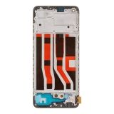 Дисплей (экран) в сборе с тачскрином для Oppo A74 4G (CPH2219) черный с рамкой (OLED) 