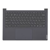 Клавиатура (топ-панель) для ноутбука Lenovo Yoga Slim 7 Pro-14IHU5 черная с черным топкейсом