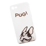 Силиконовый чехол "LP" для iPhone 8/7 "PUG!" Мопс Гриша (прозрачный)