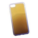 Защитная крышка "LP" для iPhone 8/7 "Градиент" (прозрачная с фиолетовым/европакет)
