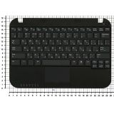 Клавиатура (топ-панель) для ноутбука Samsung N308 N310 черная с черным топкейсом
