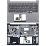 Клавиатура (топ-панель) для ноутбука Lenovo ThinkBook 16p G4 IRH серая с серым топкейсом