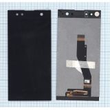 Дисплей (экран) в сборе с тачскрином для Sony Xperia XA2 Ultra черный