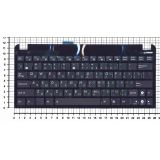 Клавиатура для ноутбука Asus Eee PC 1015 черная с черной рамкой