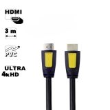 HDMI кабель Earldom ET-W09 4K, 3м, PVC (черный)
